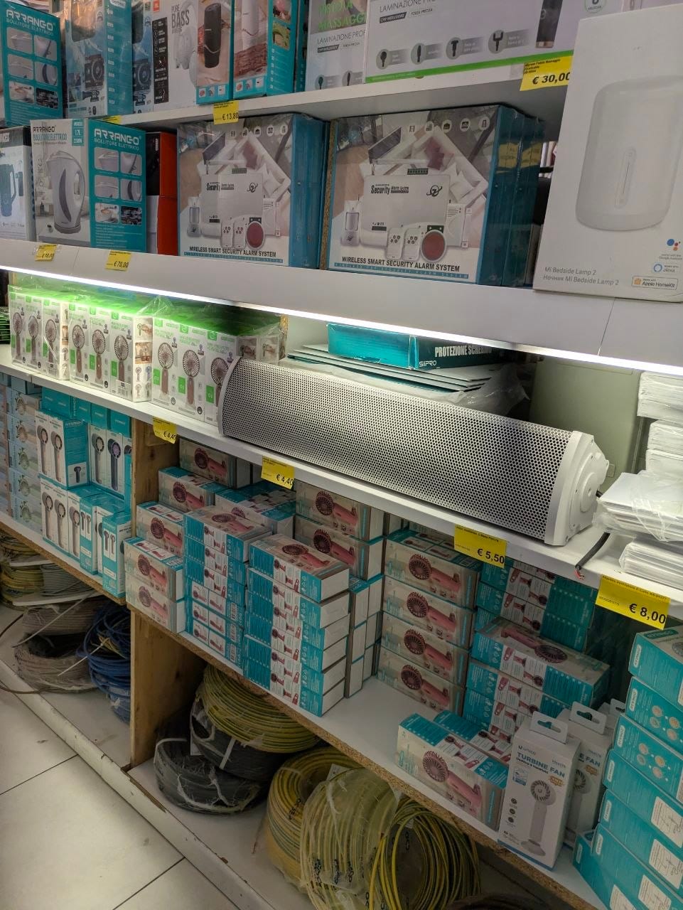 Reparto videosorveglianza con telecamere e accessori